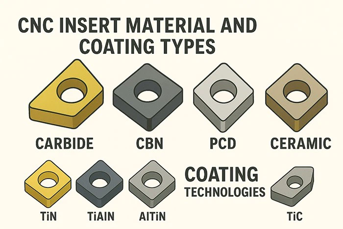 CNC Insert Material And Coating Types CNC Insert Material And Coating Types